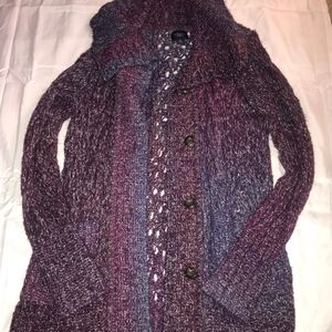 Thick Knit Button Up Cardigan